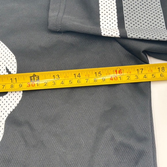 Ghost Face Scream 96 Hockey Jersey Black Icon of Halloween Kids Size M #96 - Picture 6 of 8